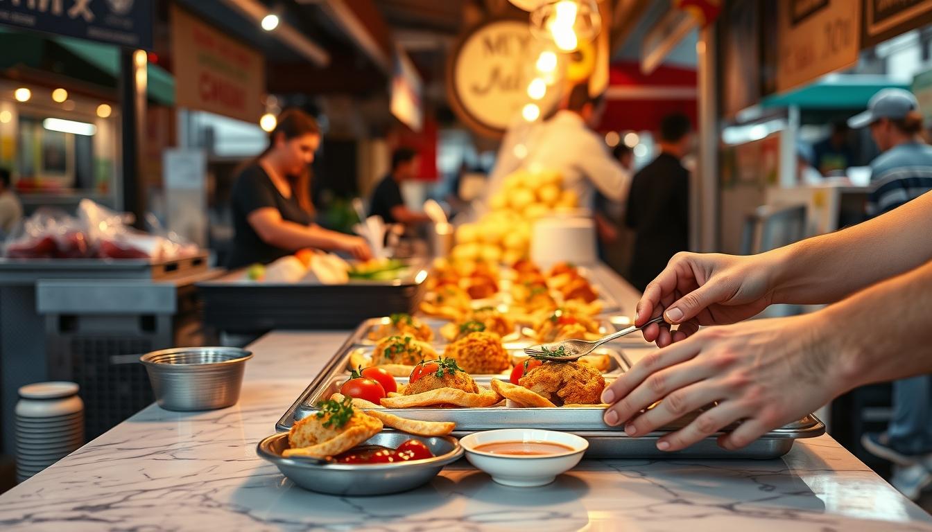 Balanced healthy meal prepared in a home kitchen
